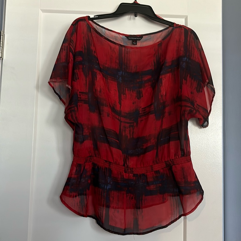 Sheer top to wear over cami.